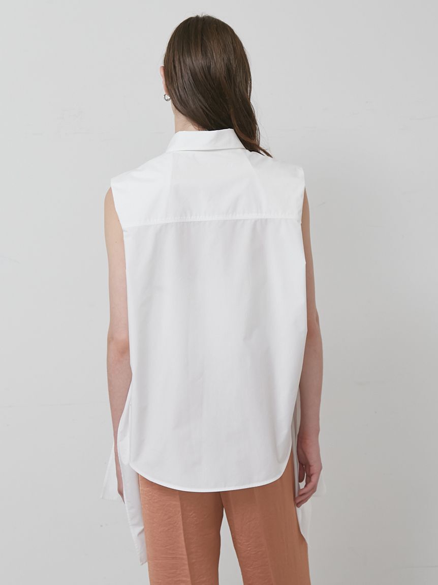 styling/「サイドリボンノースリーブシャツ」|シャツ・ブラウス|