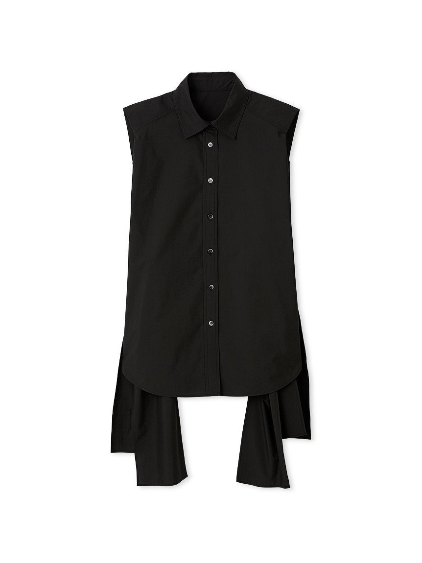 styling/「サイドリボンノースリーブシャツ」|シャツ・ブラウス|BLK