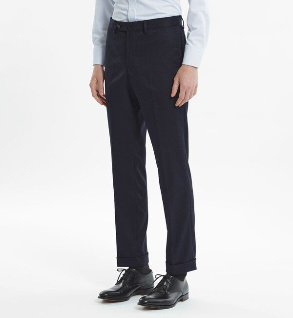 MACKINTOSH PHILOSOPHY「【24年秋冬モデル】トロッター トラウザーズ #000（ナンバーゼロ）バーズアイストレッチ　リサイクル」|スラックス|