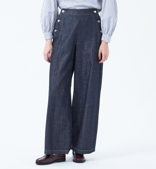 MACKINTOSH PHILOSOPHY「【2025年春夏モデル】コットンリネンデニムマリンパンツ」|デニム|ネイビー