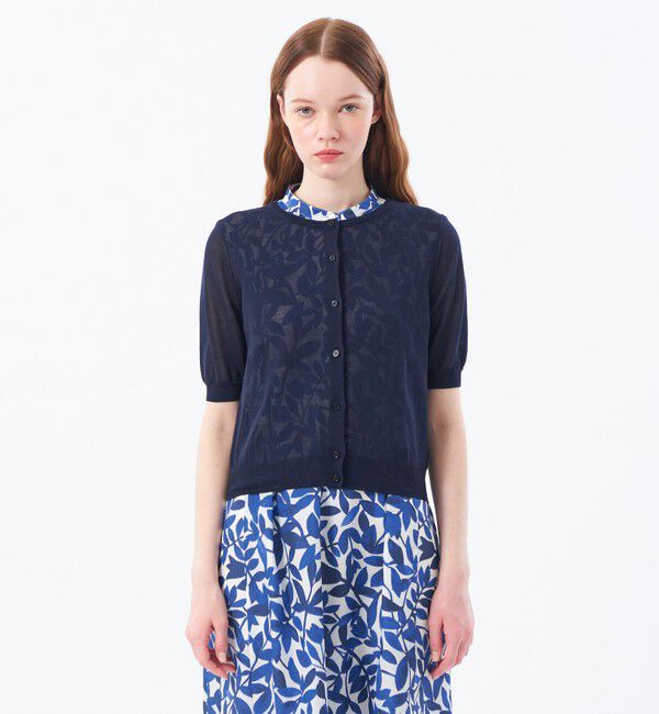 MACKINTOSH PHILOSOPHY「【Heavenly Sheer Knit】 ハーフスリーブカーディガン」|ニット・セーター|