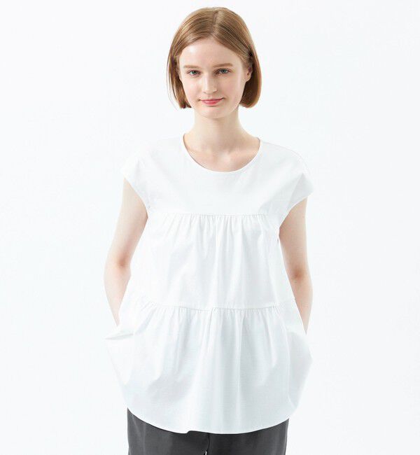 MACKINTOSH PHILOSOPHY「【WEB&一部店舗】ティアードスムースカットソー」|Tシャツ・カットソー|オフホワイト