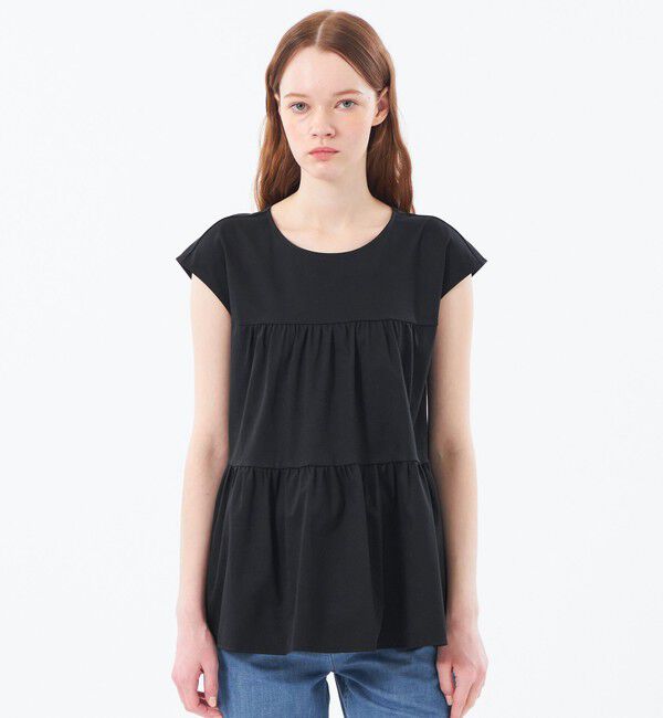 MACKINTOSH PHILOSOPHY「【WEB&一部店舗】ティアードスムースカットソー」|Tシャツ・カットソー|ブラック