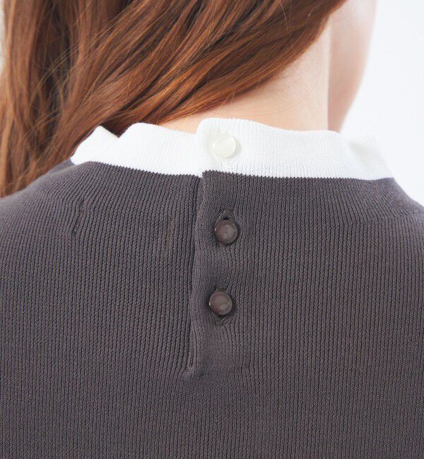 MACKINTOSH PHILOSOPHY「【2025年秋冬モデル】Cleric Collar Knit ハーフスリーブ」|ニット・セーター|