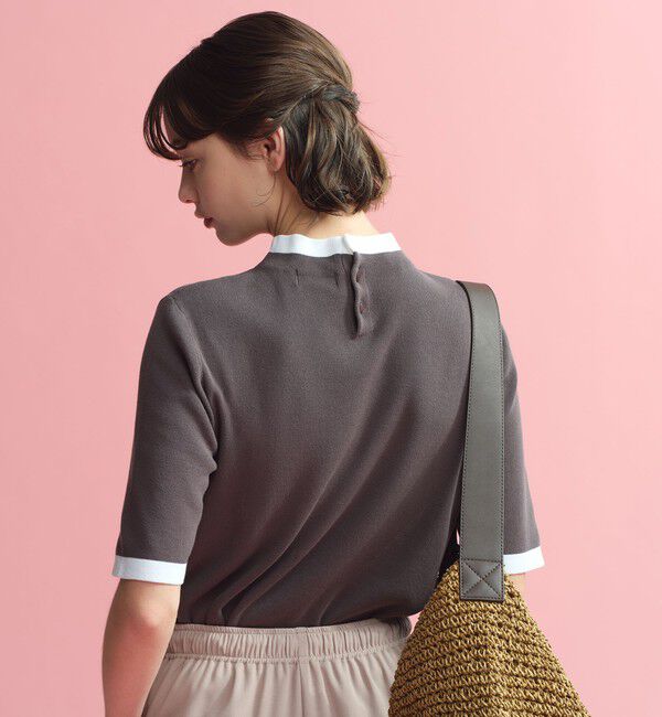 MACKINTOSH PHILOSOPHY「【2025年秋冬モデル】Cleric Collar Knit ハーフスリーブ」|ニット・セーター|