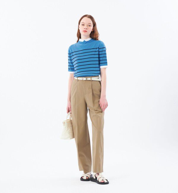 MACKINTOSH PHILOSOPHY「【2025年秋冬モデル】Cleric Collar Knit ハーフスリーブ」|ニット・セーター|