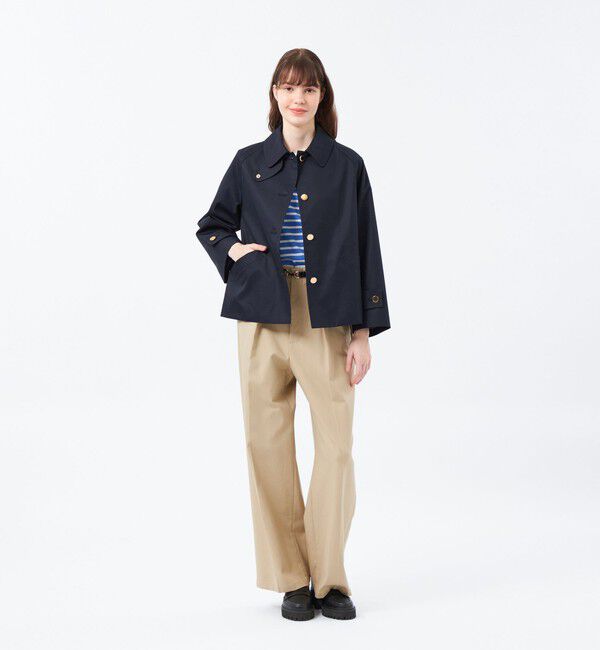 MACKINTOSH PHILOSOPHY「【WELBURY SHORT(ウェルベリーショート)】シャンブレーギャバジン」|ステンカラーコート|