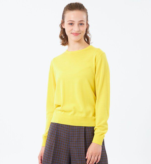 MACKINTOSH PHILOSOPHY「ウォッシャブルファインウールニット」|ニット・セーター|イエロー
