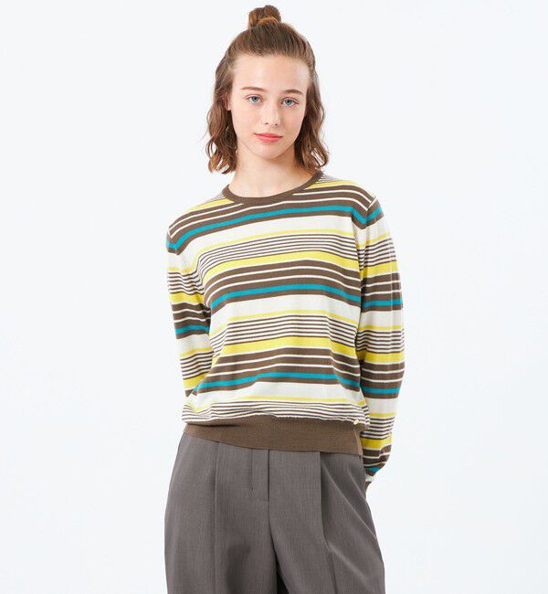 MACKINTOSH PHILOSOPHY「ウォッシャブルファインウールニット」|ニット・セーター|マルチボーダー