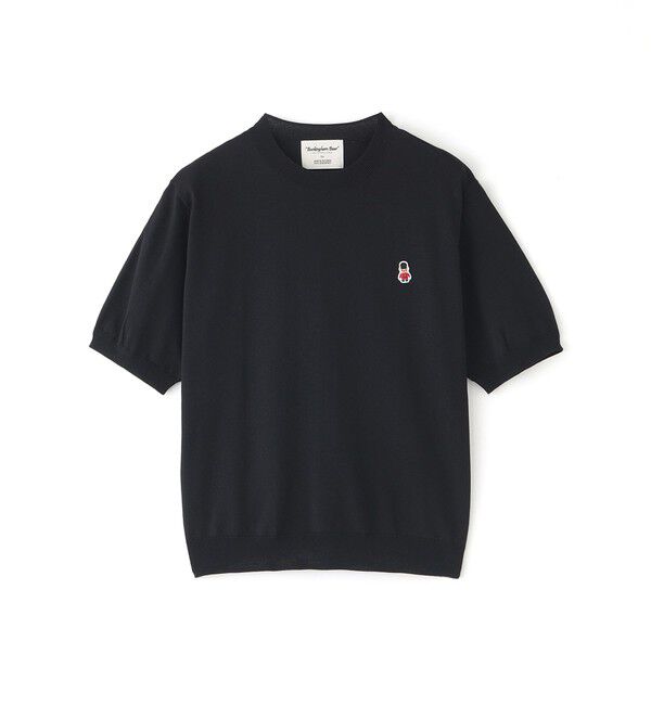 MACKINTOSH PHILOSOPHY「【WEB&一部店舗限定】バッキンガムベア ワッペンクルーネックニット」|ニット・セーター|ブラック