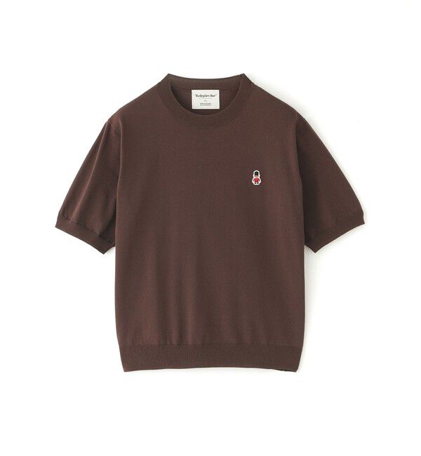 MACKINTOSH PHILOSOPHY「【WEB&一部店舗限定】バッキンガムベア ワッペンクルーネックニット」|ニット・セーター|キャメル