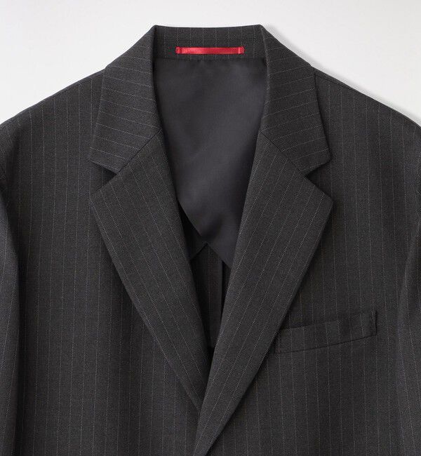  「ストライプワイドジャケット」|テーラードジャケット|