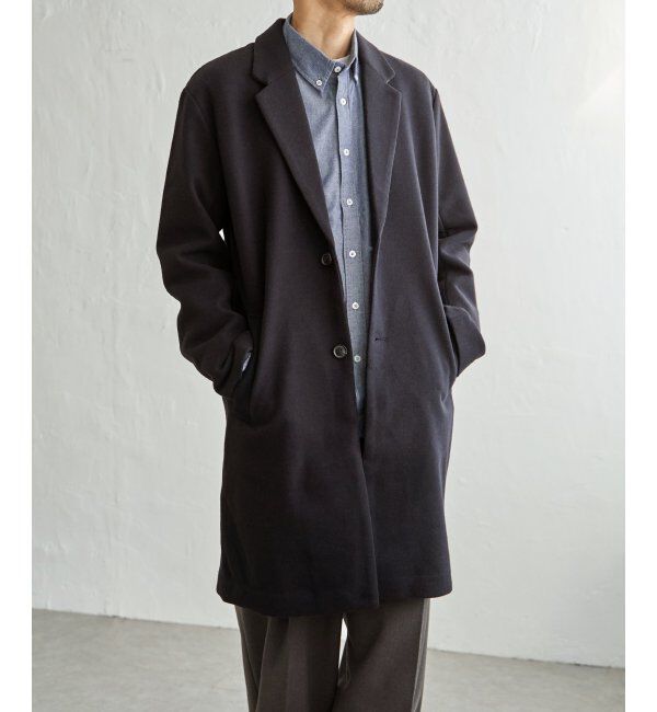 IKKA LOUNGE「【消臭】EASYSTRETCHチェスターコート」|トレンチコート|ネイビー