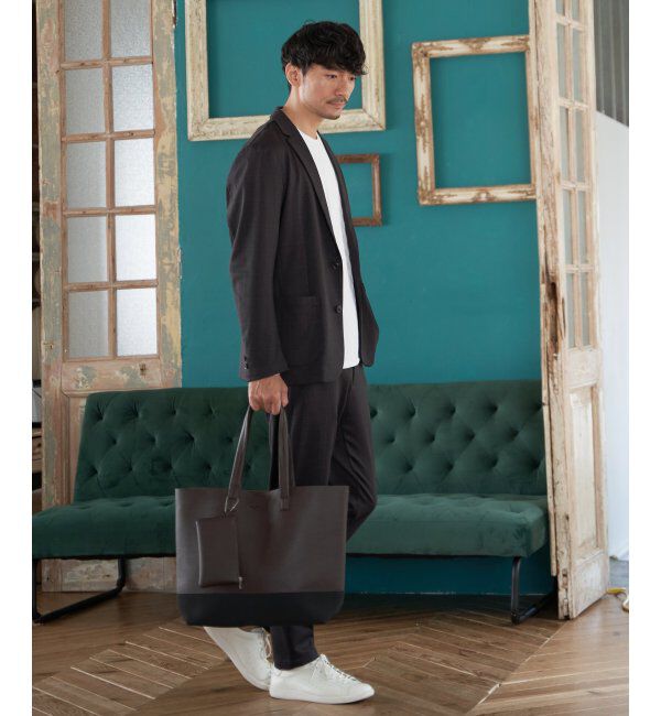 ikka「バイカラーシュリンクトートバッグ」|その他|