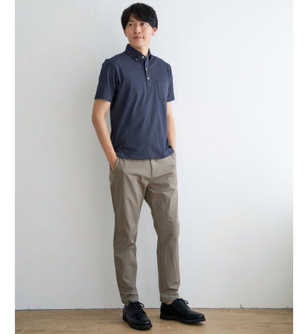 IKKA LOUNGE「【吸水速乾／イージーケア】アーバンドライボタンダウンポロシャツ」|Tシャツ・カットソー|