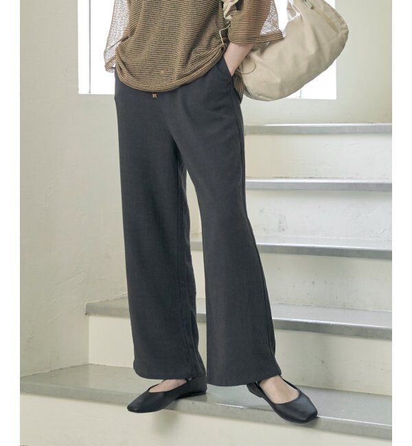 ikka「イージーワイドパンツ」|その他|チャコール