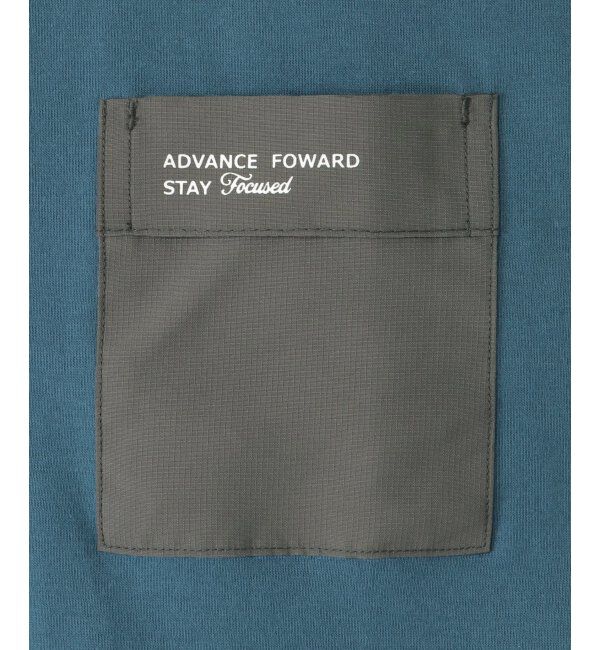 ikka kids「異素材ポケロゴプリントT（120~160cm）」|Tシャツ・カットソー|