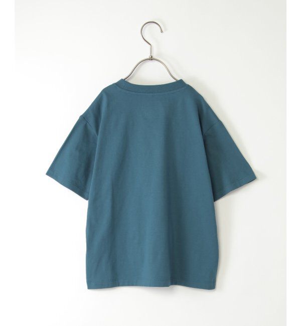 ikka kids「異素材ポケロゴプリントT（120~160cm）」|Tシャツ・カットソー|