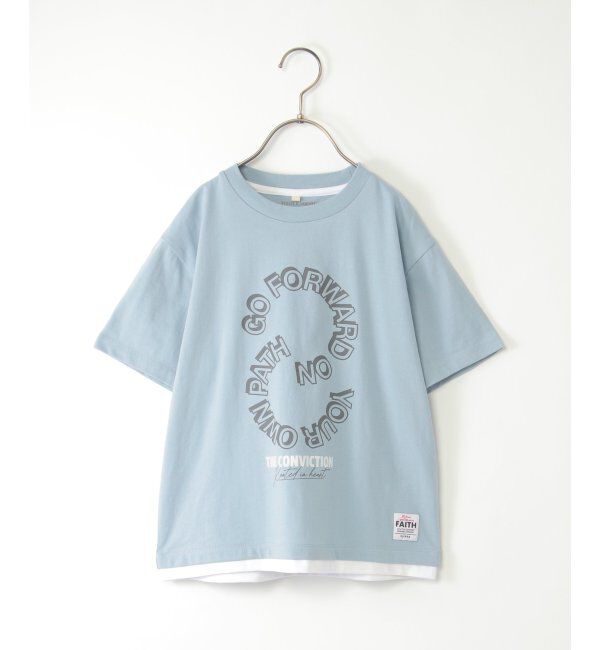 ikka kids「裾レイヤープリントアソートTシャツ（120~160cm）」|Tシャツ・カットソー|