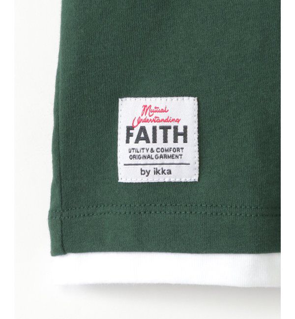 ikka kids「【親子おそろい】メガネポケ裾レイヤーTシャツ（120~160cm）」|Tシャツ・カットソー|