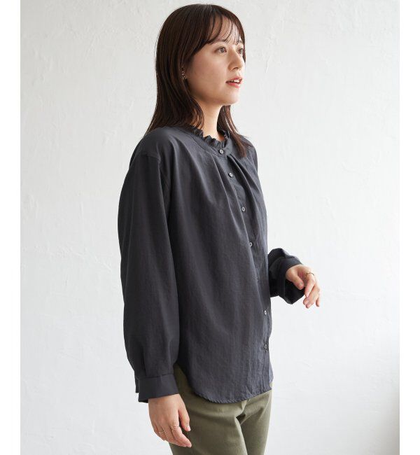 ikka「襟フリル2WAYブラウス」|シャツ・ブラウス|