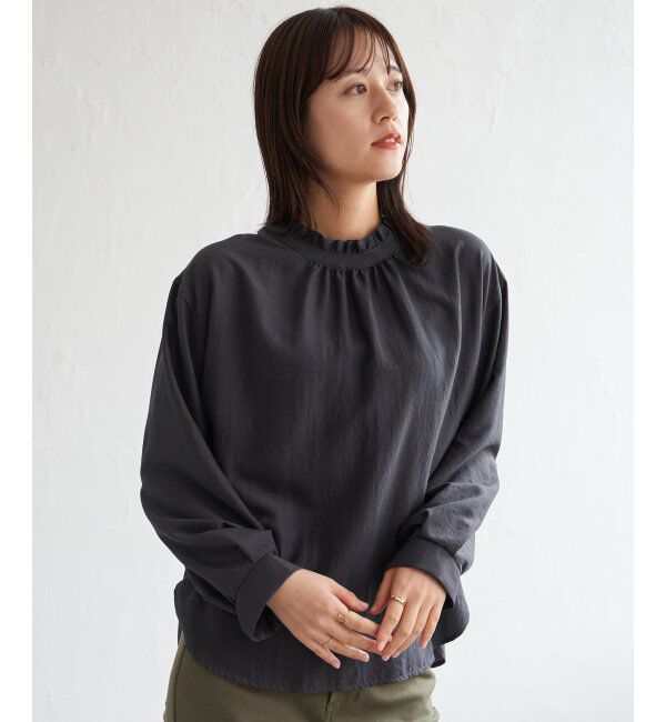 ikka「襟フリル2WAYブラウス」|シャツ・ブラウス|