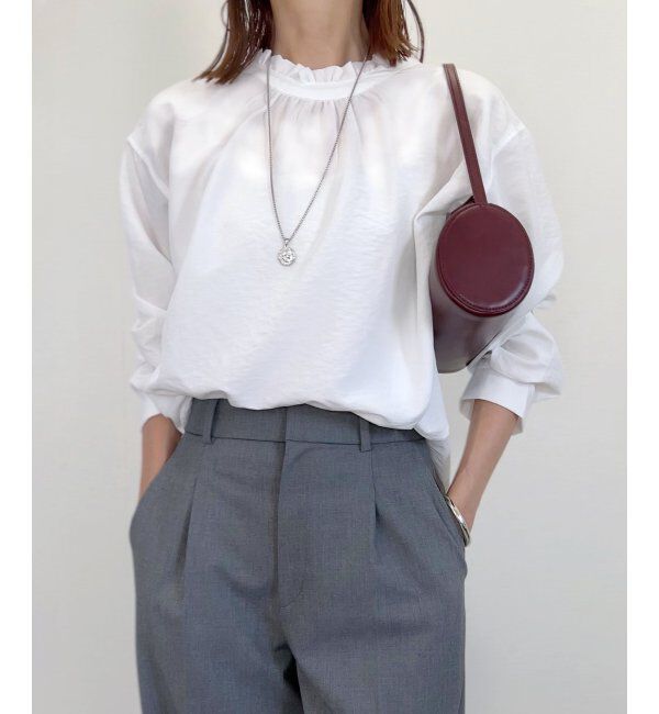 ikka「襟フリル2WAYブラウス」|シャツ・ブラウス|