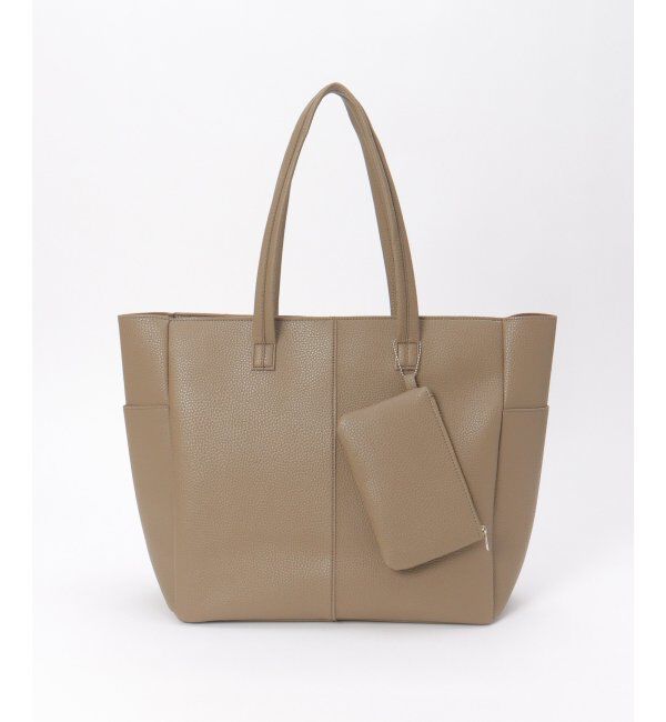 ikka「シュリンクジップトートバッグ」|その他|ベージュ