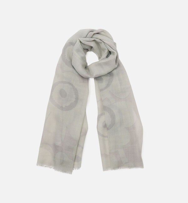 Marimekko「Fiore Unikko スカーフ」|その他|ｵﾌﾎﾜｲﾄ&times;ﾗｲﾄｸﾞﾚｰ