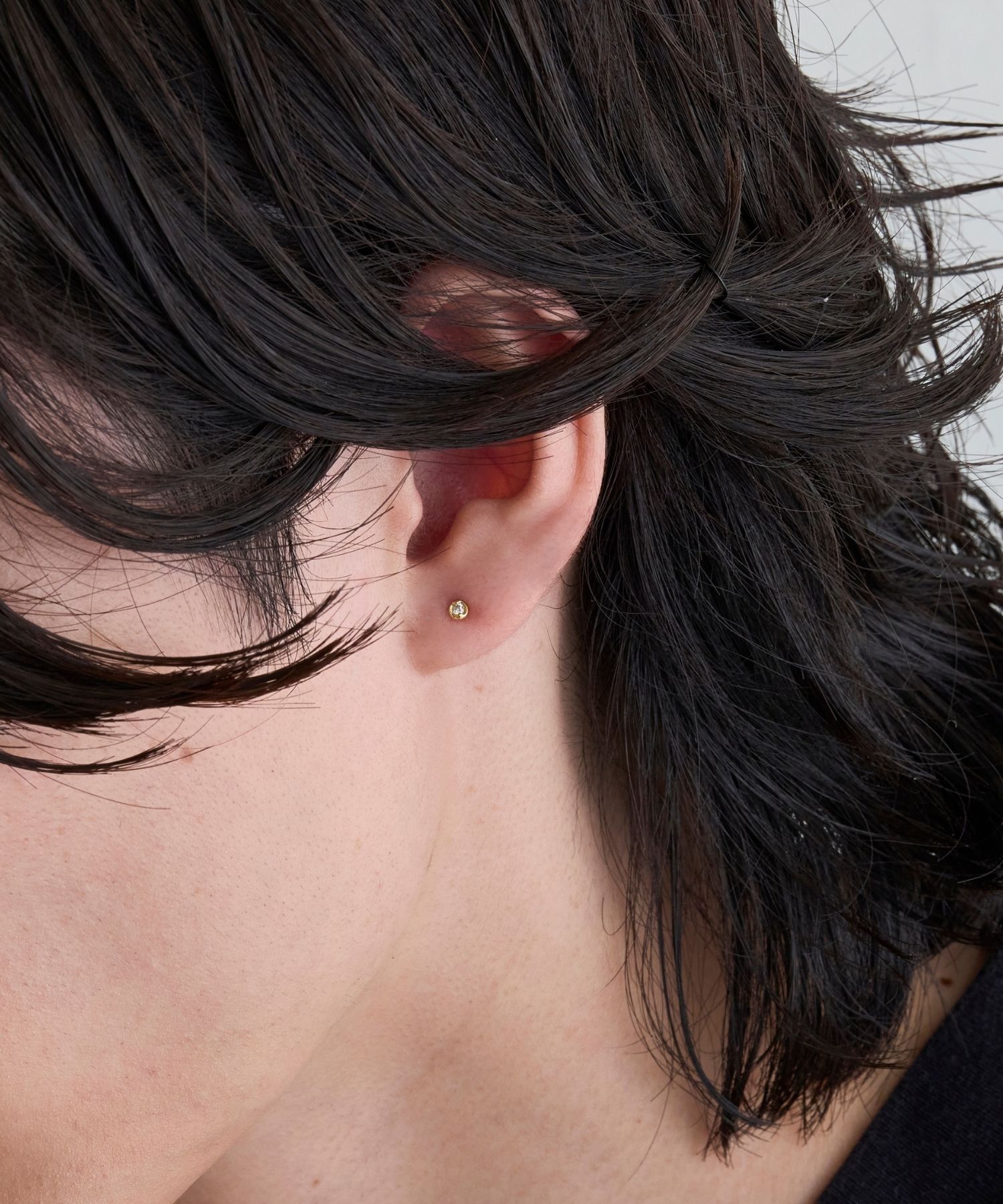 JUPITER「【K18】ベーシックダイヤモンドピアス/金属アレルギー対応」|ピアス|