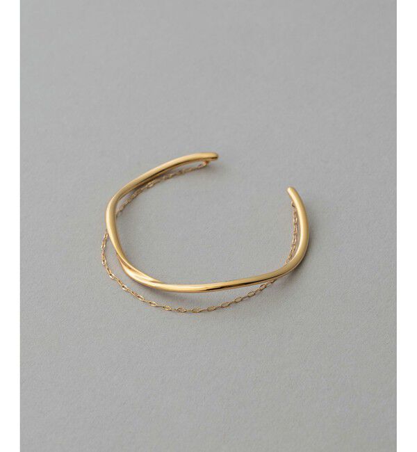 ete「レイヤード バングル ペタルチェーン」|ブレスレット・バングル|