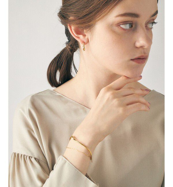 ete「レイヤード バングル ペタルチェーン」|ブレスレット・バングル|