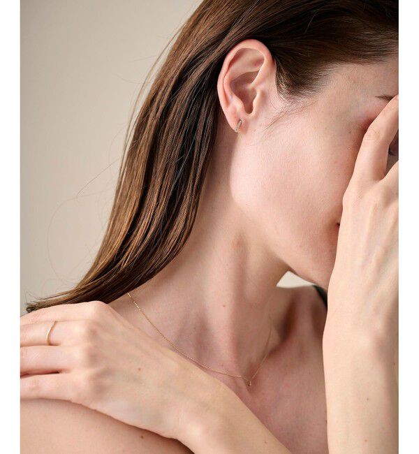 ete「ビジュー バー ピアス」|ピアス|