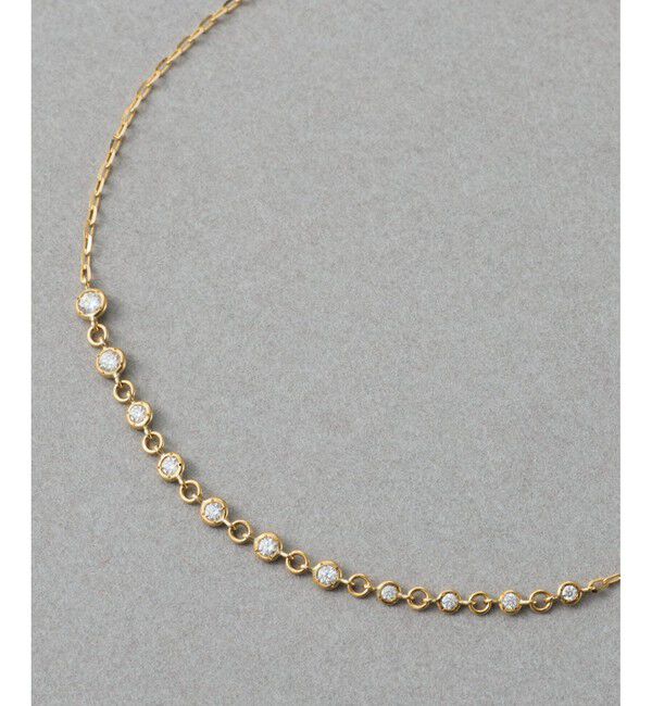 ete「[デュー] K18YG ダイヤモンド ブレスレット」|ブレスレット・バングル|