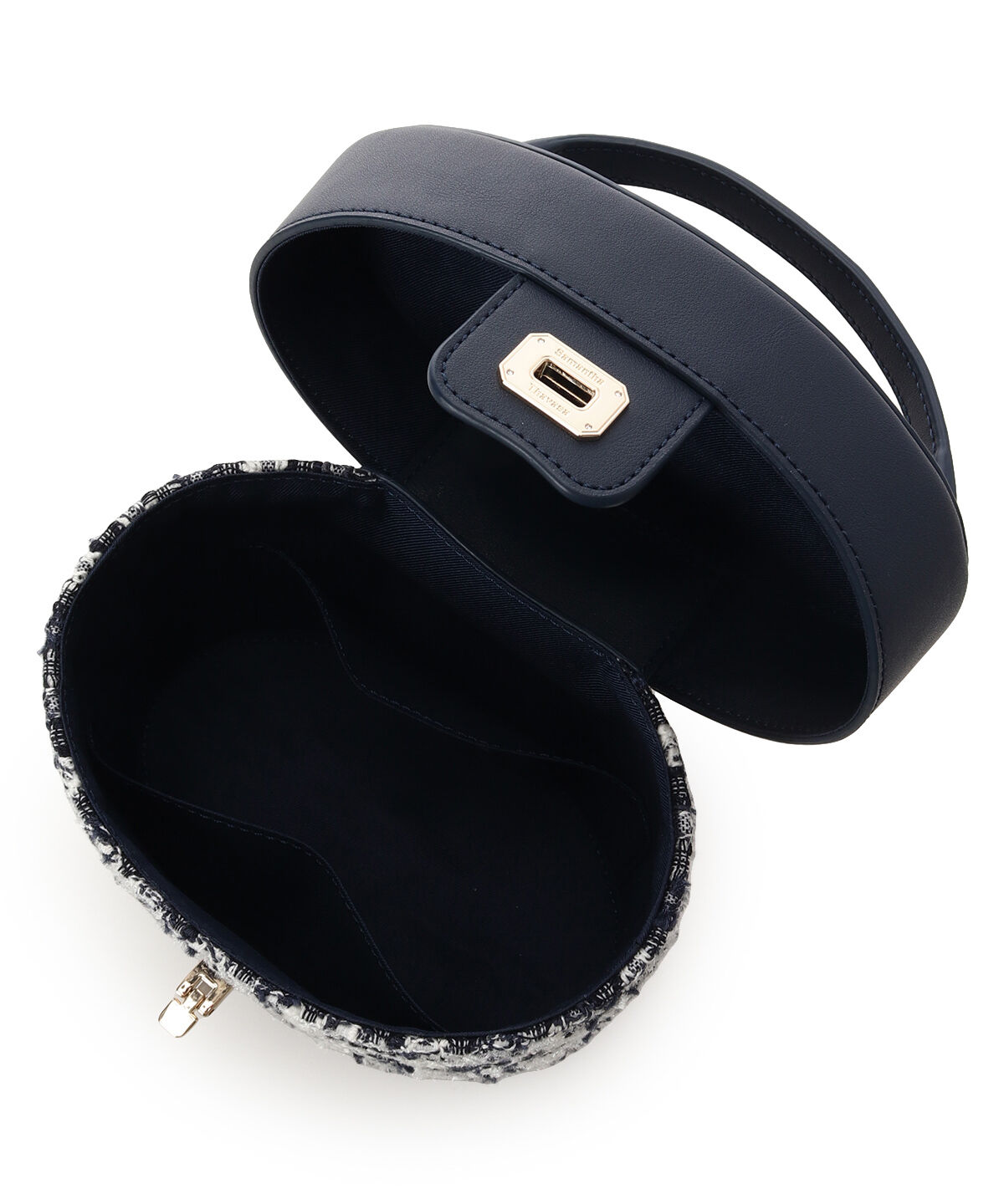 Samantha Thavasa「オリジナル金具ツイード バニティバッグ」|ハンドバッグ|