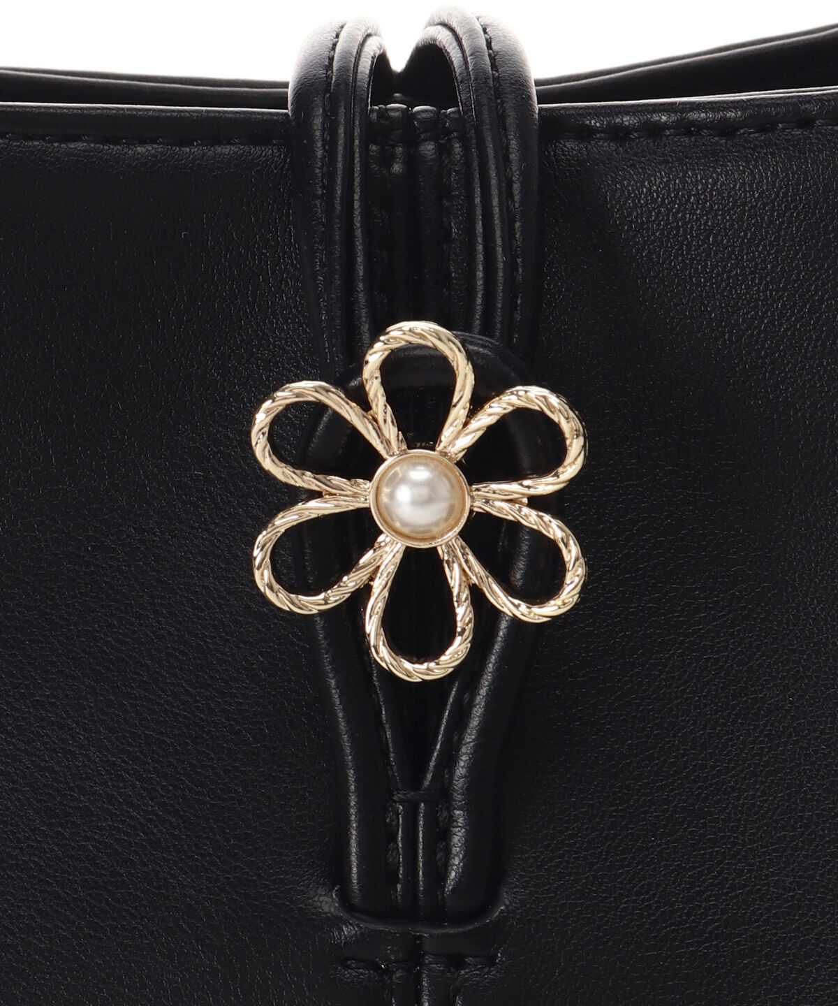 Samantha Thavasa「オリジナルフラワーモチーフ金具 ハンドバッグ」|ハンドバッグ|