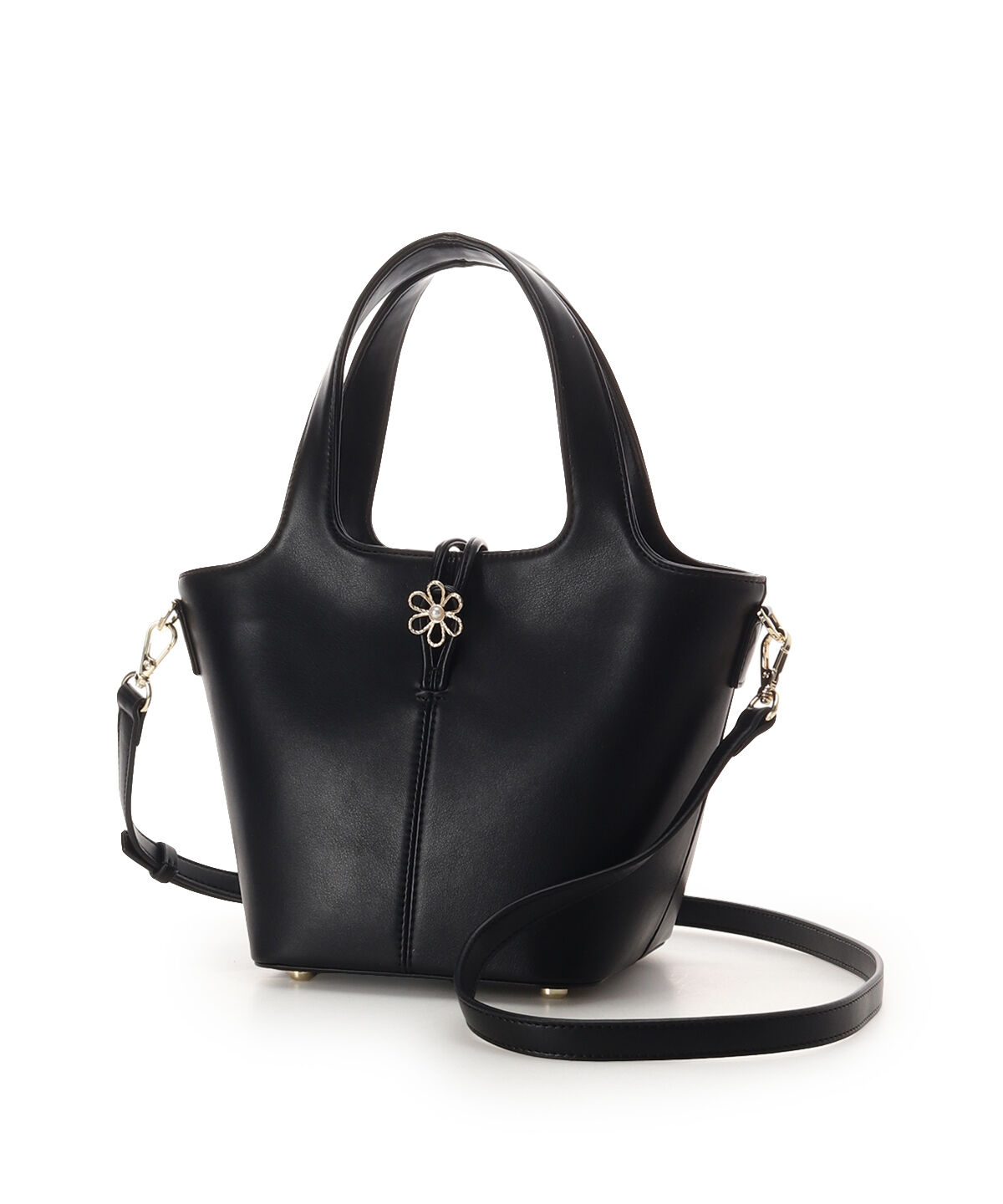 Samantha Thavasa「オリジナルフラワーモチーフ金具 ハンドバッグ」|ハンドバッグ|