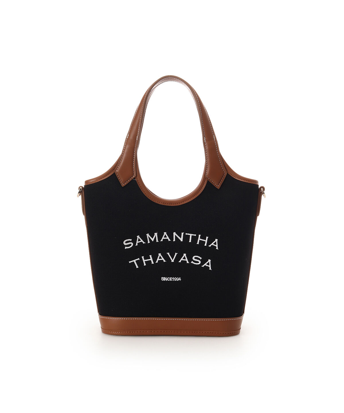 Samantha Thavasa「カジュアルキャンバスハンドバッグ」|ハンドバッグ|ブラック