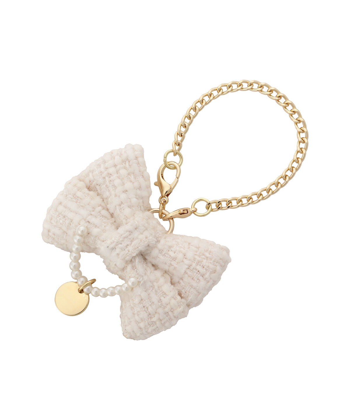 Samantha Vega「パールラメツイード2WAYチャーム」|チャーム・キーホルダー|