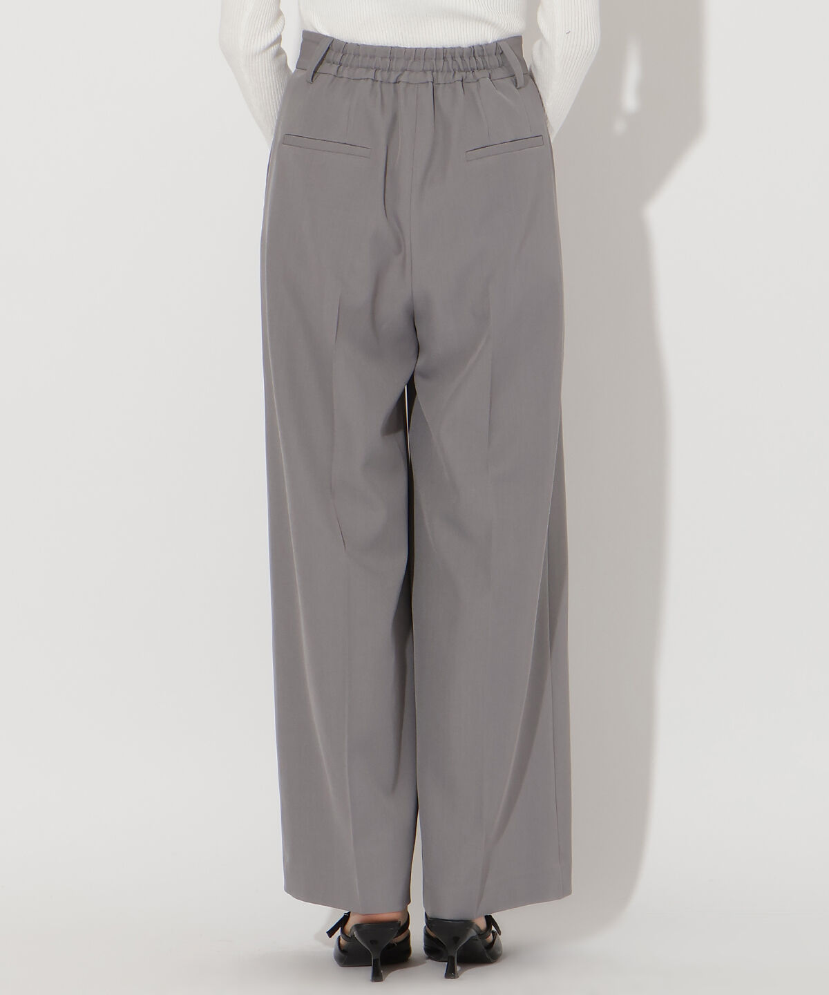 アンドクチュール「タックワイドパンツ」|その他|