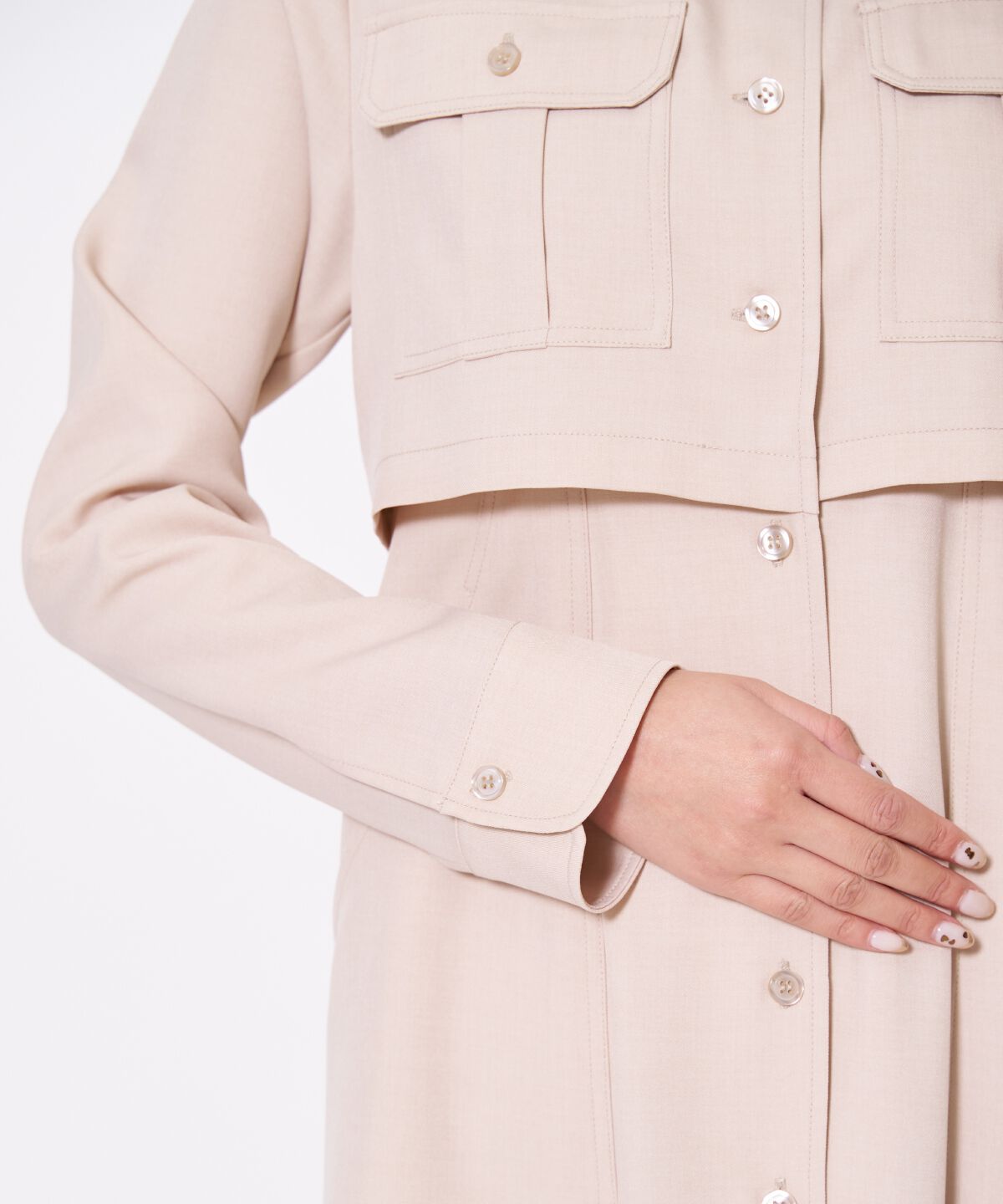 アンドクチュール「サファリシャツワンピース」|ワンピース|