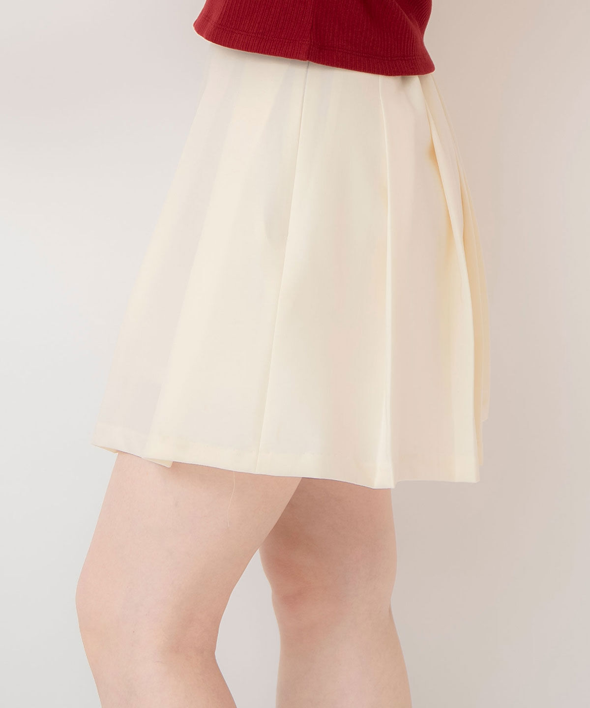 REDYAZEL「プリーツスカートルックショートパンツ」|キュロット|