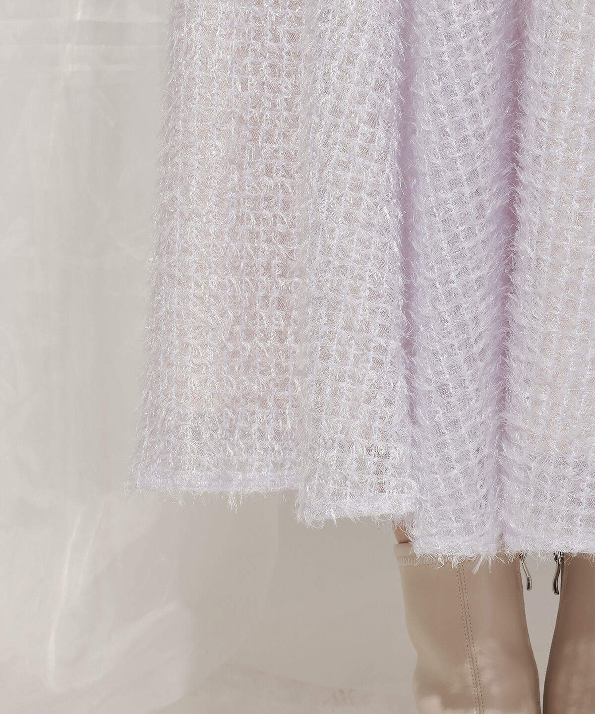 WILLSELECTION「フリンジチェックフレアスカート」|フレア|