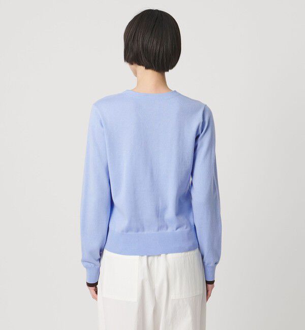 UNITED ARROWS「エンブロイダリー バイカラー カーディガン ‐ウォッシャブル‐」|カーディガン|