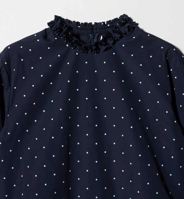 UNITED ARROWS「＜Marilyn Moon＞タックフリル ドット ブラウス」|シャツ・ブラウス|
