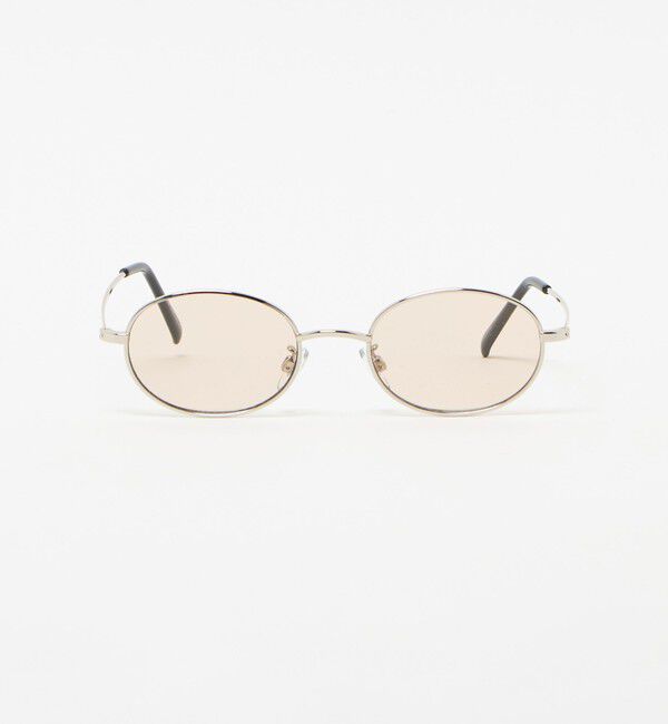 UNITED ARROWS green label relaxing「GLR オーバル メタルフレーム ファッション用グラス」|メガネ|DK.BROWN