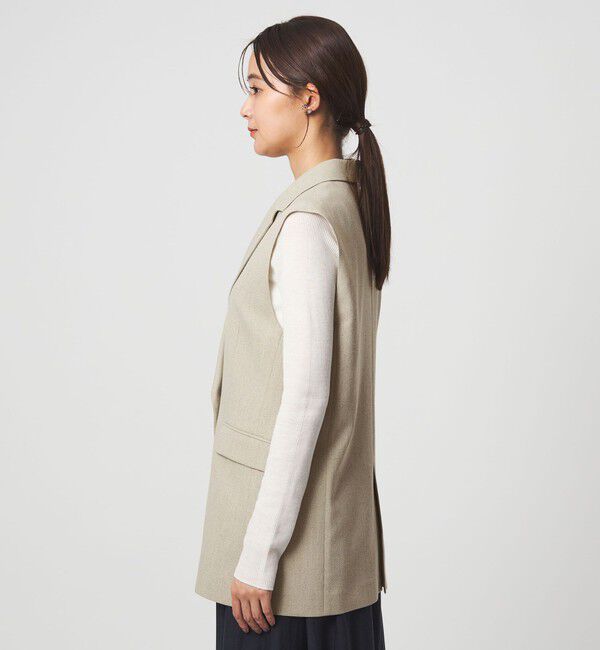 UNITED ARROWS green label relaxing「Greed グリード メランジ テーラード ジレ ウォッシャブル ストレッチ」|ベスト・ジレ|