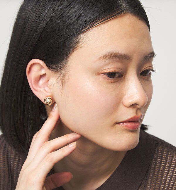 UNITED ARROWS green label relaxing「リング フレーム イヤリング」|イヤリング|GOLD