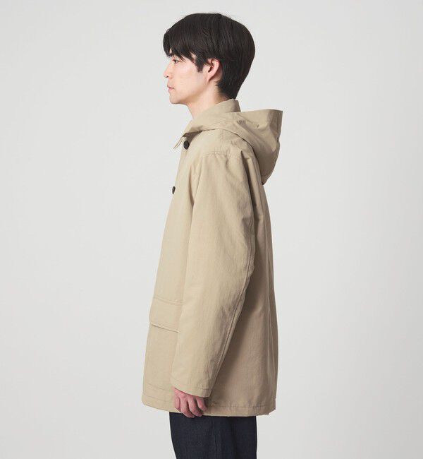 UNITED ARROWS green label relaxing「DICROS ミドル フード ステンカラー コート -撥水-」|ステンカラーコート|