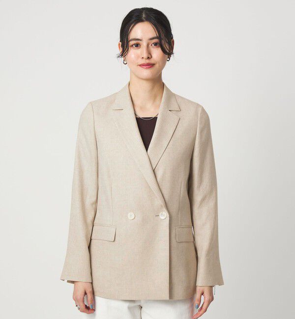 UNITED ARROWS green label relaxing「［size SHORTあり］リネンライク 2B ジャケット」|テーラードジャケット|